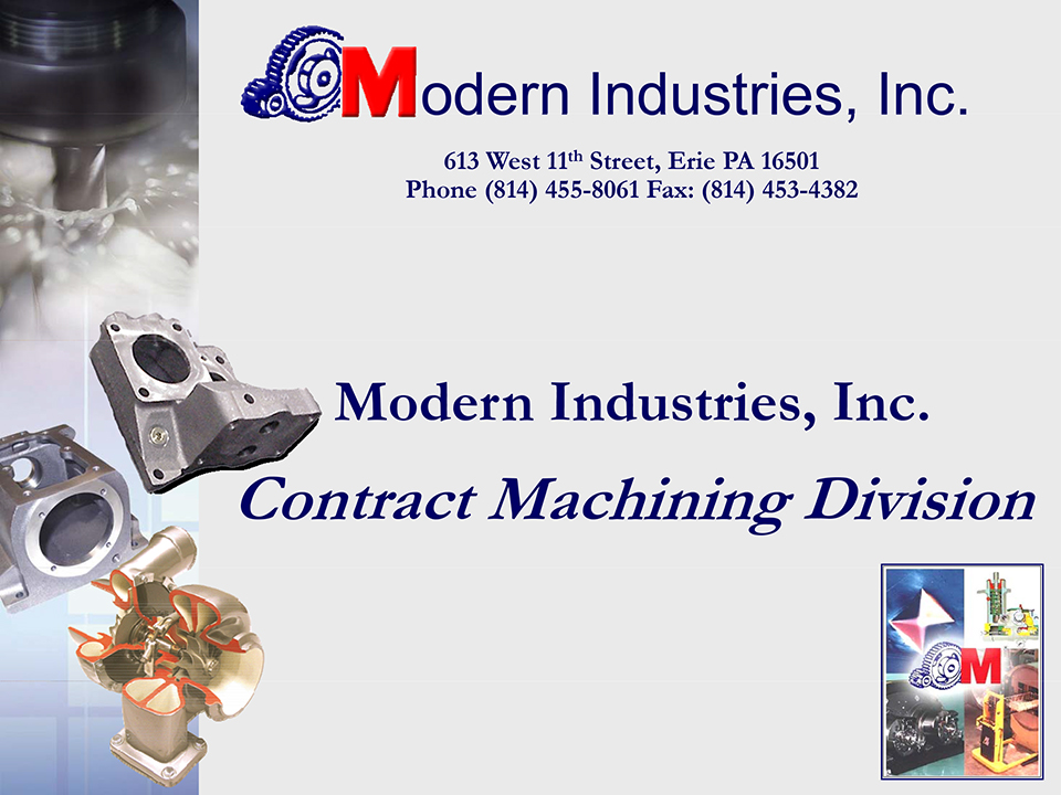 Download the Modern Machining Full Brochure